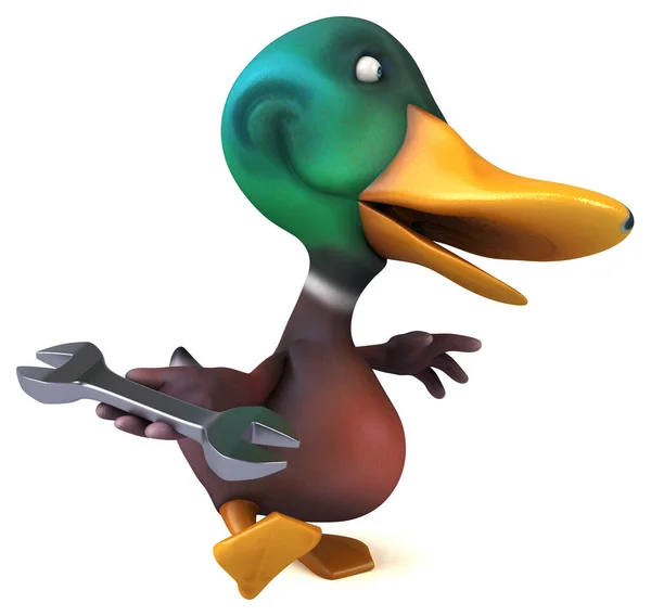 Fun Duck Tool Illustration — Stock Photo, Image