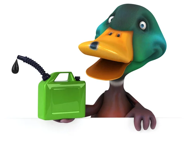 Fun Duck Oil Illustration — Stock Photo, Image