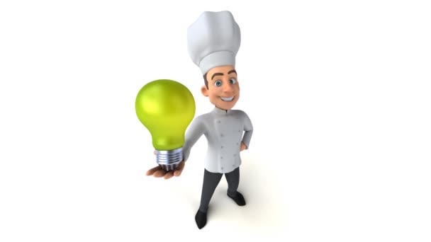 Lámpara Retención Divertido Chef — Vídeos de Stock