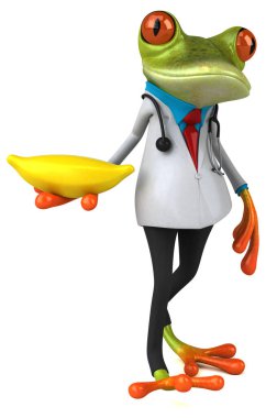 Muzlu kurbağa doktor - 3D Görüntü