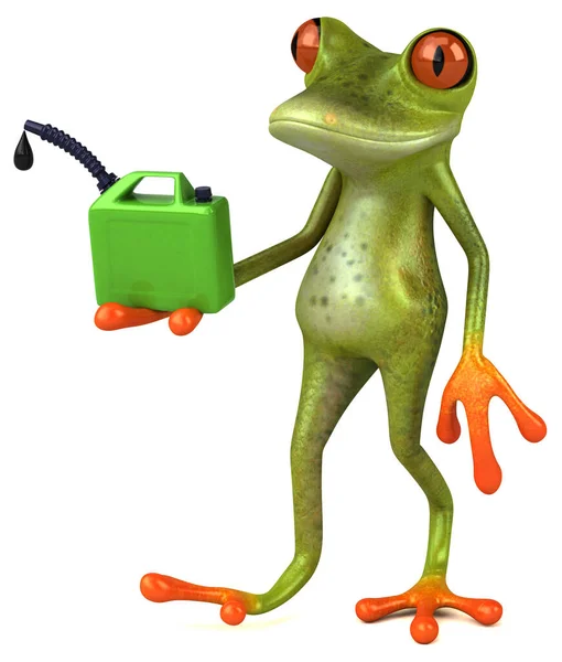 Fun Frog Oil Illustration — Stock Photo, Image