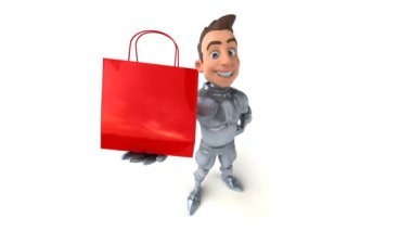 Eğlenceli şövalye çantası.