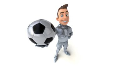 Gülleli komik çizgi film karakteri - 3 boyutlu animasyon 