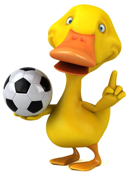 Fun Duck Ball Illustration — Stock Photo, Image