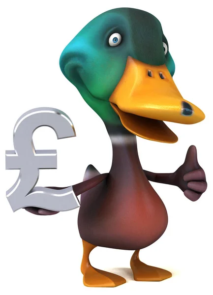 Fun Duck Pound Illustration Stock Picture