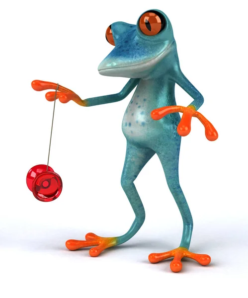 Fun Frog Character Illustration — Stock Photo, Image