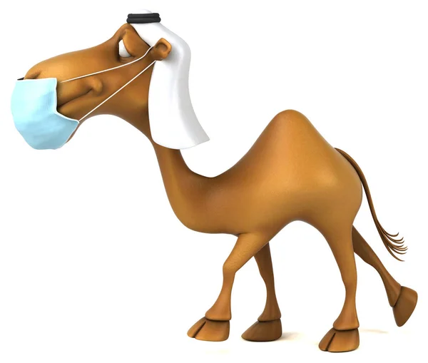 Personagem Camelo Divertido Com Uma Máscara — Fotografia de Stock