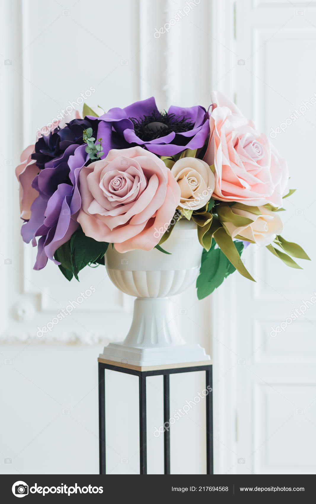 Tall Vase White Flower Arrangements Celebratory Flower