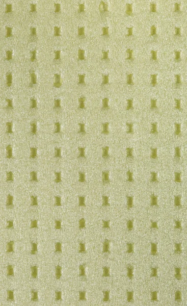 Abstract Light Green Background Perforated Surface Expanded Polystyrene Insulation Used — Stock Photo, Image