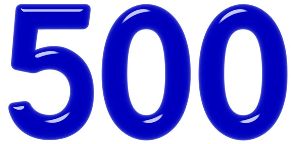 Liczebnik 500 Pięćset Izolowana Białym Tle Render — Zdjęcie stockowe