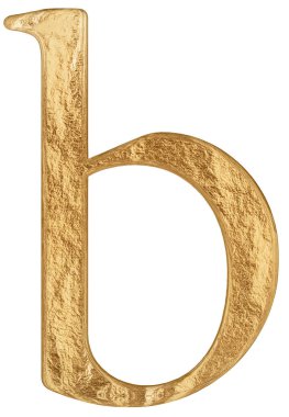 Küçük harf b, beyaz, 3d izole render