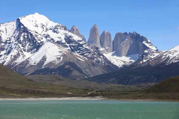 Cordillera Paine Parque Nacional Torres Del Paine Patagonia Chile — Foto de Stock