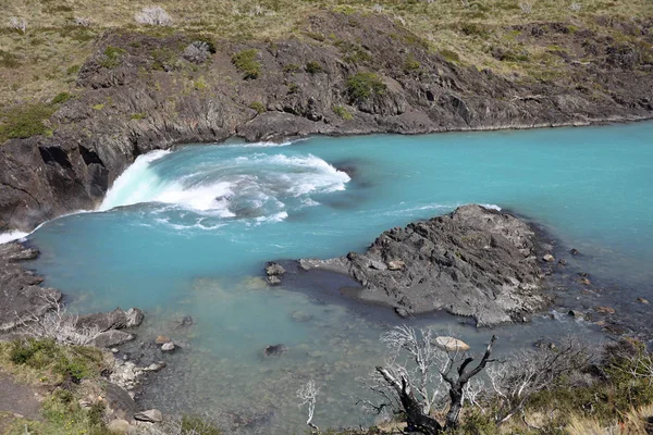Cascata Del Salto Grande Nel Parco Nazionale Torres Del Paine — Foto Stock
