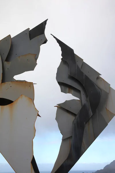 Przylądek Horn Chile Października 2018 Pomnik Zaprojektowany Jak Albatross Został — Zdjęcie stockowe