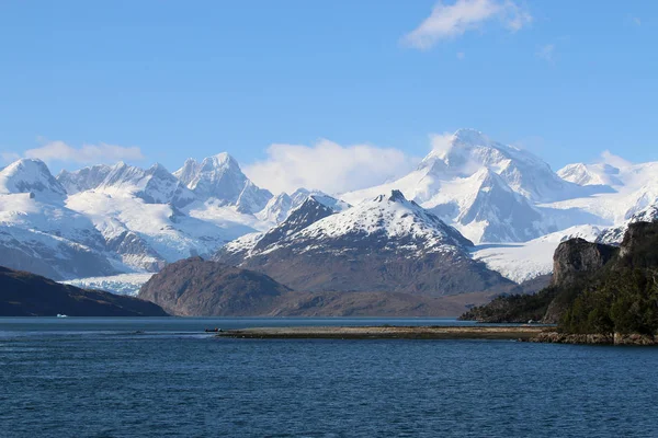 Ainsworth Bay Marinelli Ledovec Patagonii Chile — Stock fotografie