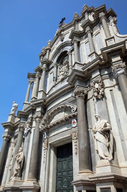 Catania'daki Santa Agatha Katedrali. Sicilya. İtalya