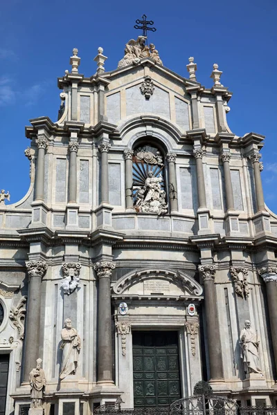 Katedralen Santa Agatha Catania Sicilien Italien — Stockfoto