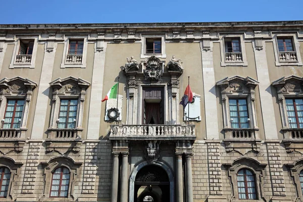 Câmara Municipal Catania Sicília Itália — Fotografia de Stock