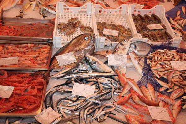 Mercato Del Pesce Catania Sicilia Italia — Foto Stock