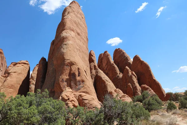 Trilha Arco Quebrado Parque Nacional Dos Arcos Utah Estados Unidos — Fotografia de Stock