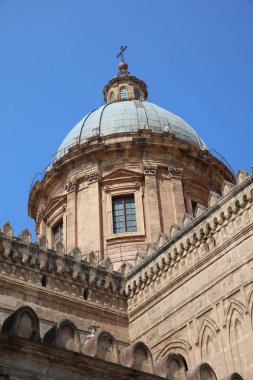 Palermo'daki Meryem Ana Varsayımı'nın Metropolitan Katedrali. Sicilya. İtalya
