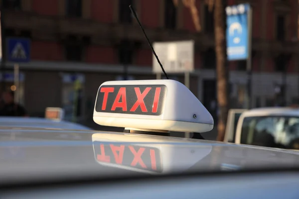 Taxi City Palermo Sicily — Stock Photo, Image