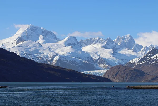 Ainsworth Bay Marinelli Ledovec Patagonii Chile — Stock fotografie