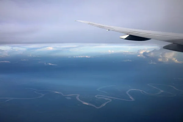 Veduta Aerea Sul Volo Sud America — Foto Stock