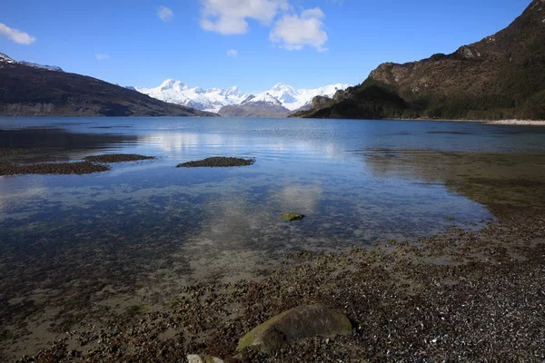 Ainsworth Bay Marinelli Ledovec Patagonii Chile — Stock fotografie