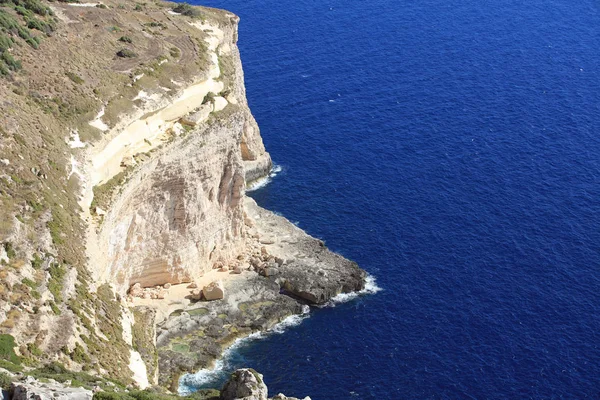 Wybrzeża Wyspach Maltańskich Zwanych Dingli Cliffs Malta — Zdjęcie stockowe