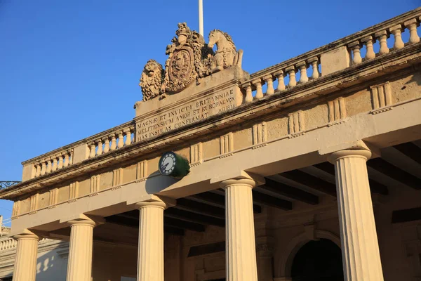 Das Gebäude Der Hauptwache Und Das Kanzleramt Valletta Malta — Stockfoto