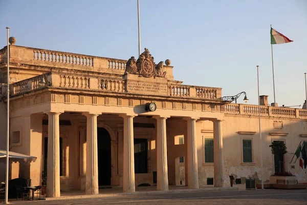Edifício Guarda Principal Chancelaria Valletta Malta — Fotografia de Stock