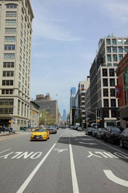 New York City, ABD - 29 Nisan 2019: New York'ta gökdelen. Abd