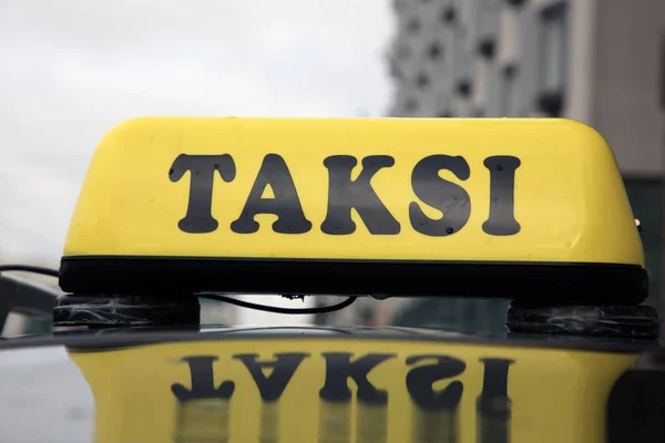 Táxi Helsínquia Capital Finlândia — Fotografia de Stock