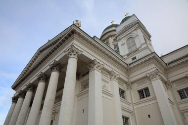 Şehir merkezindeki Helsinki Katedrali. Helsinki. Finlandiya