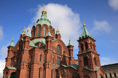 Helsinki 'deki Uspenski Katedrali. Finlandiya
