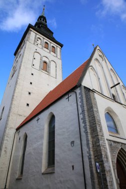Tallinn 'deki Aziz Nicholas Kilisesi (Niguliste Kirik). Estonya. Avrupa
