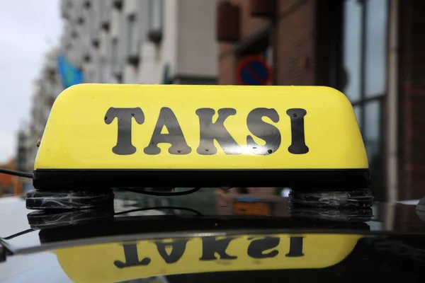 Finlandiya Nın Başkenti Helsinki Taksi — Stok fotoğraf