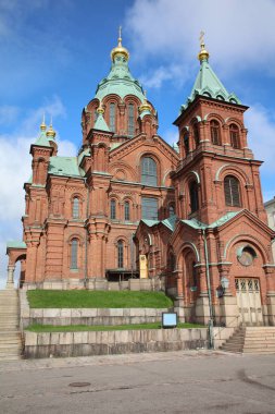 Helsinki 'deki Uspenski Katedrali. Finlandiya