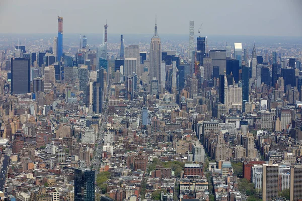 Nowy Jork Usa Kwietnia 2019 Widok Lotu Ptaka Manhattan Nowy — Zdjęcie stockowe