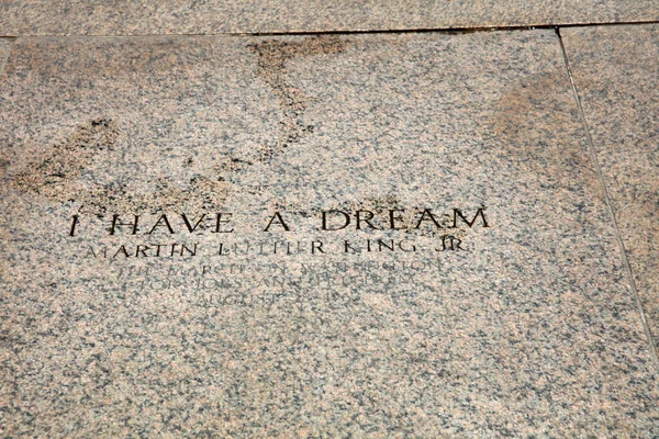 Washington Usa May 2019 Inscription Lincoln Memorial Have Dream Marks — Stock Photo, Image