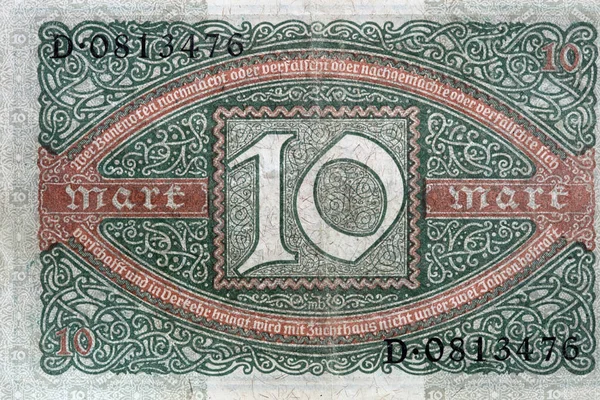 Vintage Alemão Marcas Papel Dinheiro Emitido 1920 — Fotografia de Stock