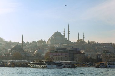 İstanbul manzarası ile Süleymaniye Camii