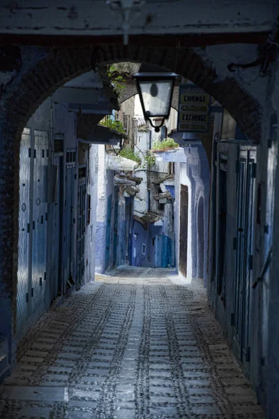 Şehir: Chefchaouen, Morocco mavi — Stok fotoğraf