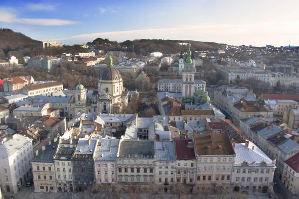 Sunrise, Ukrayna Dominik kilisede Lviv panoramik