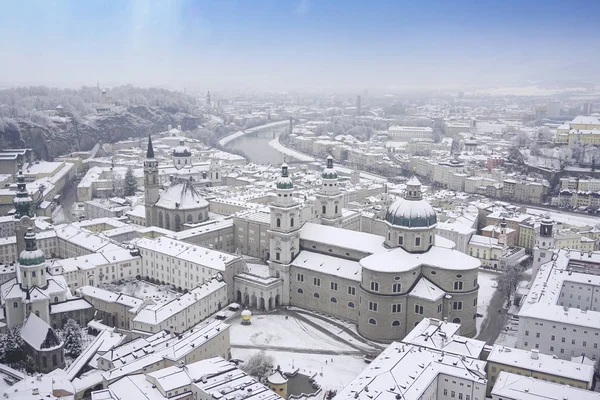 Зальцбург собору панорамним видом — стокове фото
