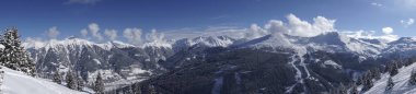 Stubnerkogel panorama manzaraya Bad Gastein Kayak Merkezi