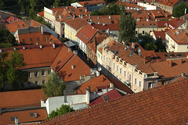 Tetti Vilnius dall'alto — Foto Stock