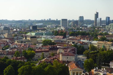 Vilnius cityscape yaz aylarında