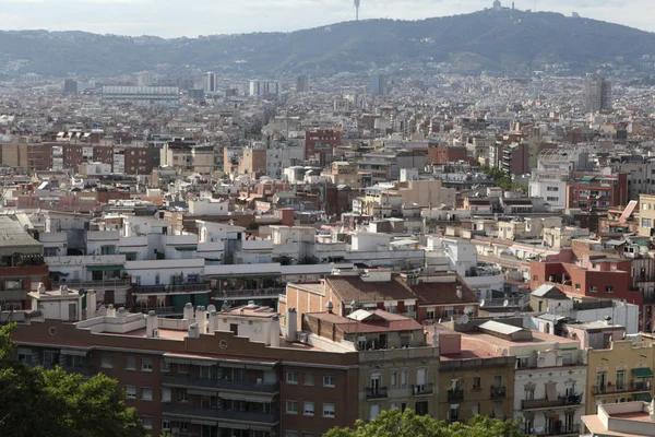 Rooftops of Poblesec neighbourhood, Barcelona, Spain — Stock Photo, Image